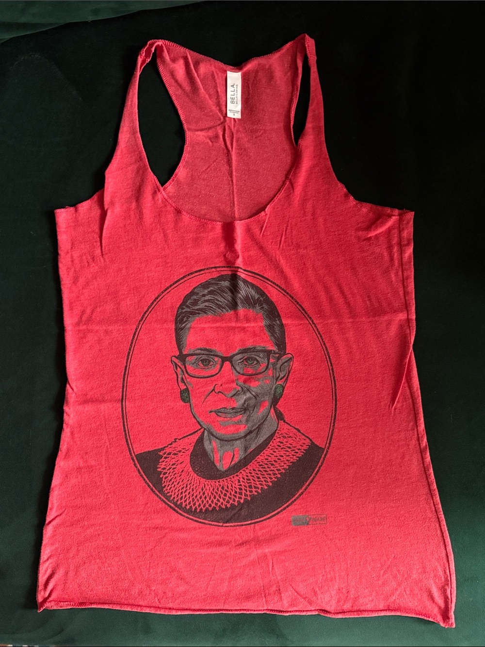 RBG Red Racerback Tank with Black, Size Small